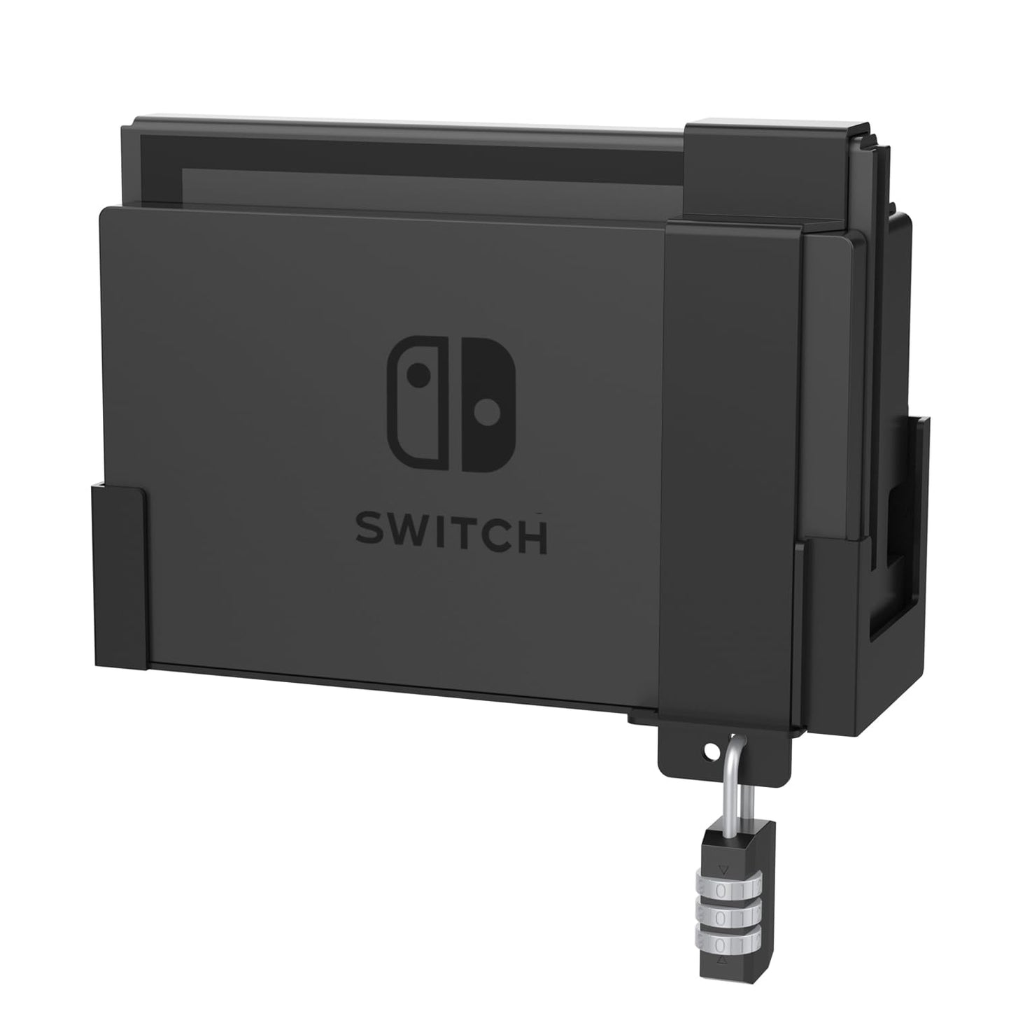 Monzlteck Anti Theft Wall Mount for Nintend Switch Original/OLED - Secure Gaming Solution - Keep Your Switch Safe and Organized