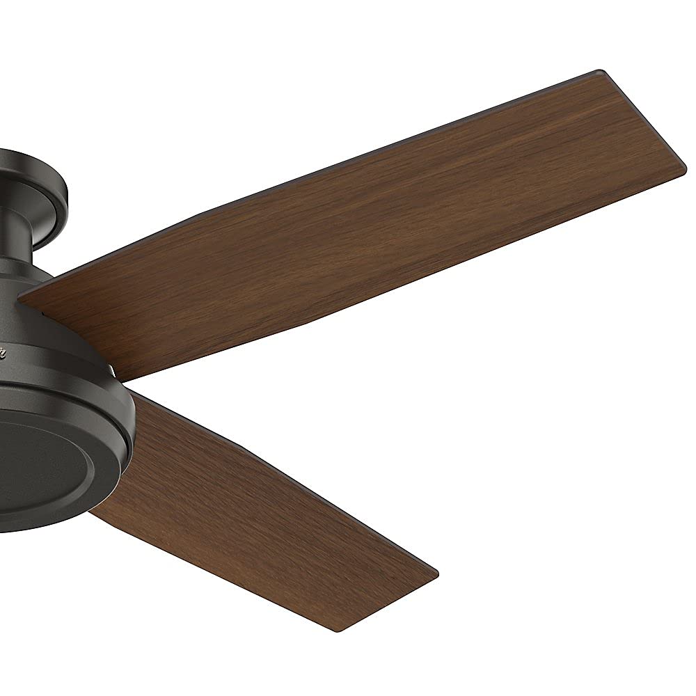 Hunter Fan 52 inch Low Profile Modern Ceiling Fan with Remote Control, Noble Bronze (Renewed)