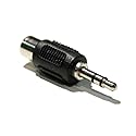 3.5mm (1/8 Inch) TRS Stereo Male to Mono RCA Female Adapter Jack Connector