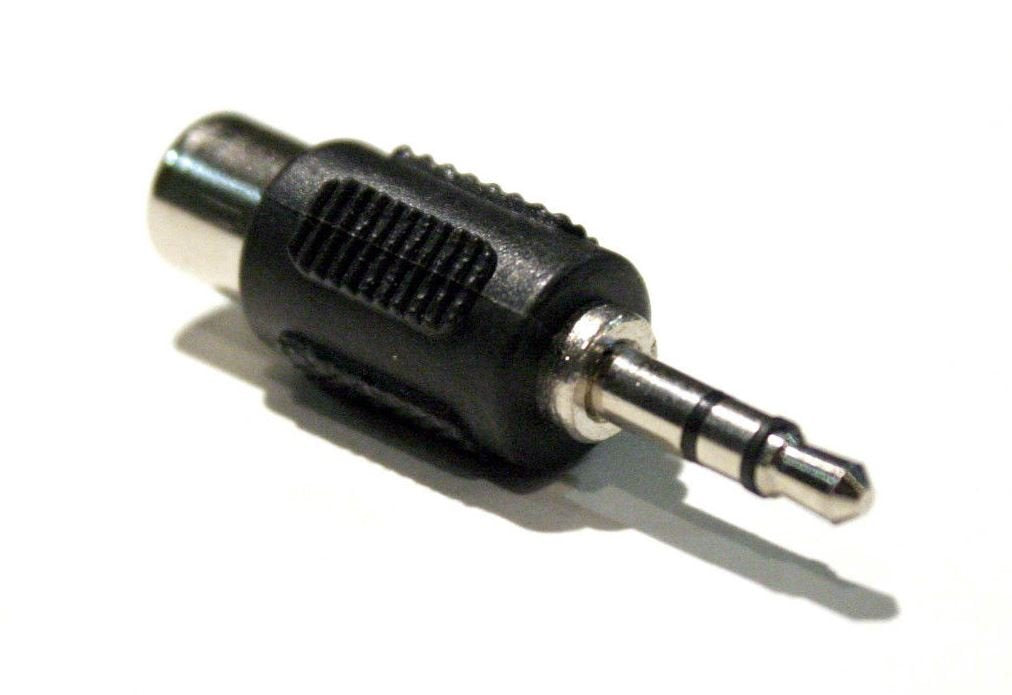 3.5mm (1/8 Inch) TRS Stereo Male to Mono RCA Female Adapter Jack Connector