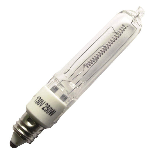 Hikari JD7023 Halogen T4 250W 130V/120V Double Life Clear E11 Base Q250/CL/MC NA710