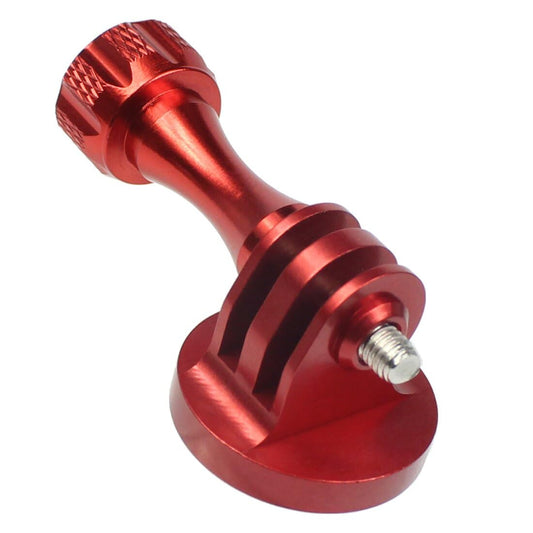 NovelGoal CNC Aluminium Small Tripod Mount Adapter with Thread Screw for HD Hero 9 8 7 6 5 4 Session 2 3 Action Cameras (Red Set)
