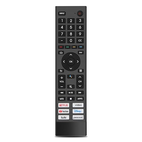 for Hisense Tv Remote Replacement,Universal Remote Control for Hisense Android Smart TV?No Voice?, No Pairing Needed-Not for Hisense Fire & Roku TV