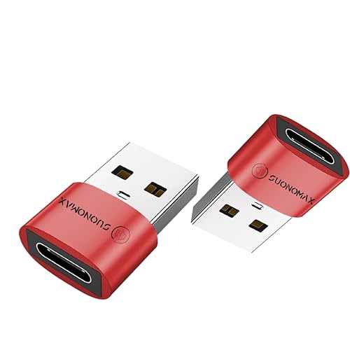 Suonomax USB A to USB C Adapter Male - Female for iPhone 16 Charger Type C Converter for Apple Watch Ultra iWatch iPhone 7 8 9 10 15 14 13 Plus Pro