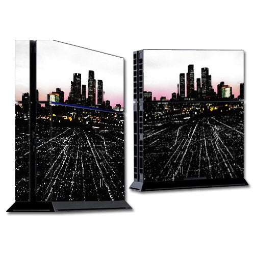 MightySkins Skin Compatible with Sony PS4 Console - Urban Night | Protective, Durable, and Unique Vinyl Decal wrap Cover | Easy to Apply, Remove,