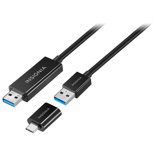 INSIGNIA Charging Cable, 20Gbps High-Speed Charging & Data Sync, Braided Nylon, Compatible with MacBook, Laptop, iPhone, iPad, Android (USB 3.0 to USB
