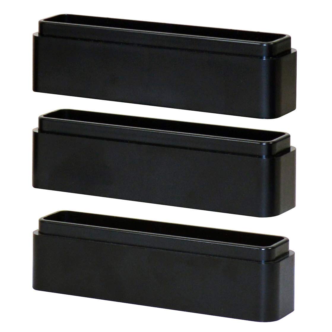 DAC Stax Leg Block Kit for Height-Adjustable Rectangular Monitor Stand, 3-Piece, Raise Monitor Riser by 1-1/4"