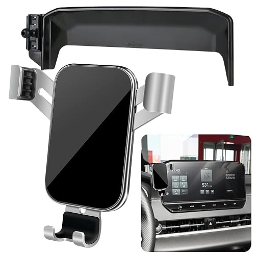 LUNQIN Car Phone Holder for Mitsubishi Outlander 2022 2023 2024 and Outlander PHEV 2023 2024 Auto Interior Accessories Best Cell Phones Mount