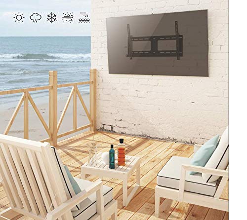 Mount Plus OB-600 Outdoor Weatherproof Tilt TV Wall Mount for Most 37”~86” TVs Perfect Solution for Outdoor TV | Heavy Duty Bracket 176 LBS |