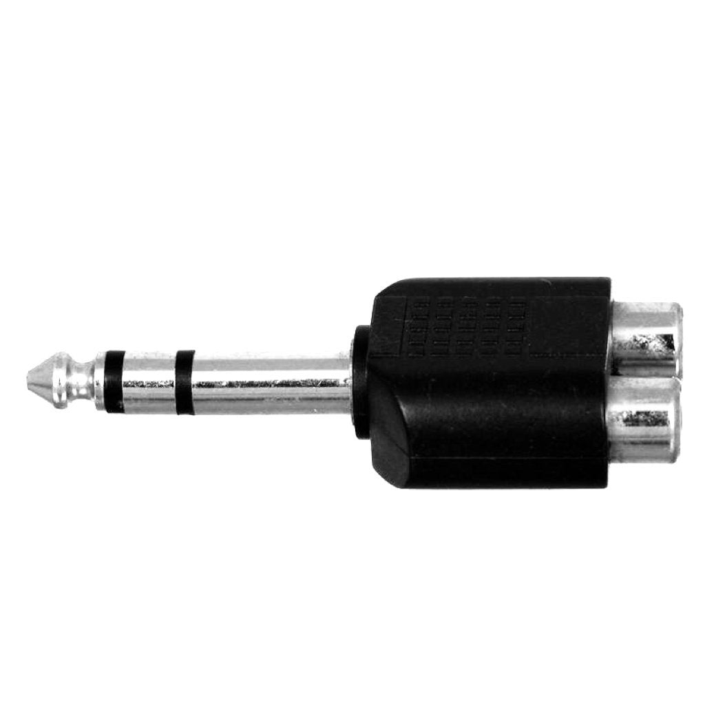 CESS 6.35mm TRS Male to Dual RCA Female Audio Breakout, 4 Pack