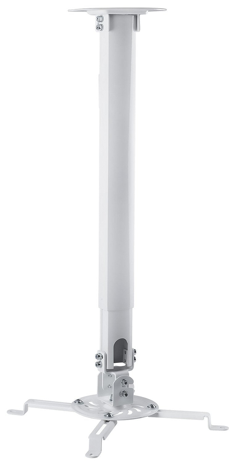 Mount-IT! Projector Ceiling Mount [30 lbs Capacity] Universal Bracket | 360 Full Motion with Tilt and Swivel Rotate | Adjustable Pole Height from
