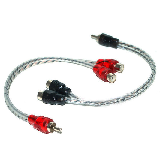CERWIN VEGA CRHY2F HED Series 1-Feet Color Coded Y Male to Female RCA Connectors for Good Sound
