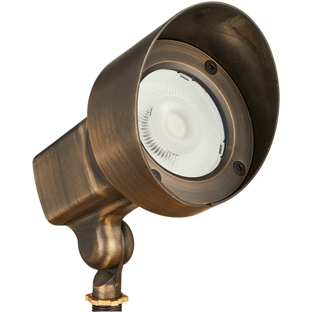 VOLT 120V 18W 4000K Integrated LED Brass Spotlight (1550 Lumens) for Landscape Lighting