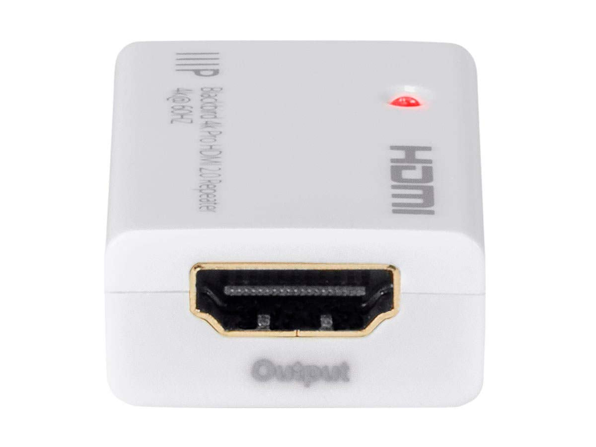 Monoprice Blackbird 4K Pro HDMI 2.0 Repeater - 4K@60Hz, Supports HLG, HDR 10, HDR 10+, and Dolby Vision, YCbCr 4:4:4, Black