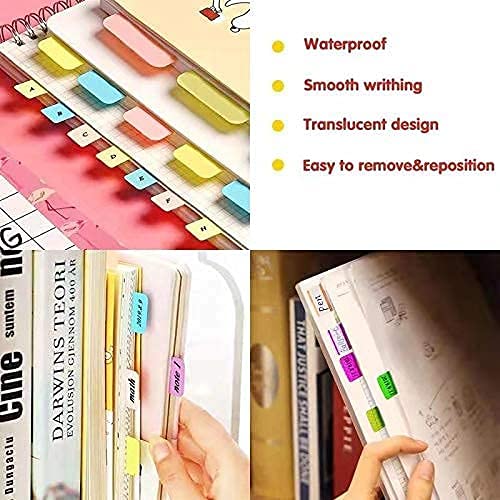 ELII 900 Pieces Tabs Sticky Index Tabs,1 Inch Book Tabs Writable