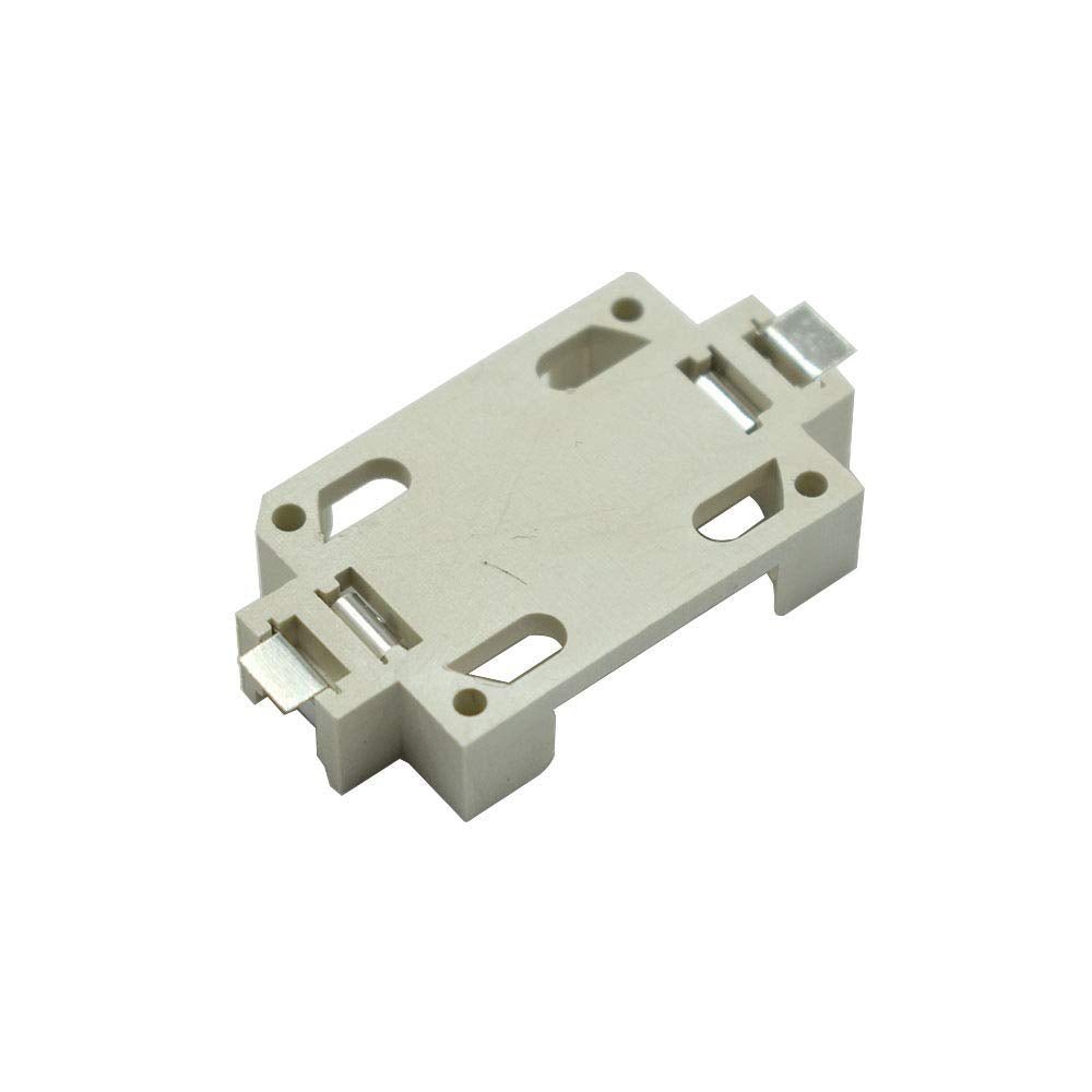 Hxchen 20Pcs White Surface Mount SMD CR2032 Horizontal Coin Button Battery Holder Cell Battery Container Case Power Strips Socket Case
