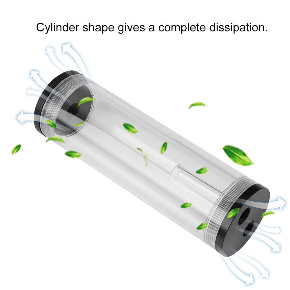 CPU Water Cooler System for PC,Cylinder Water Cooling Heat Sink,50m Diameter & 160mm Long Computer Heat Dissipation Water Cooling 800L/H Mini DC