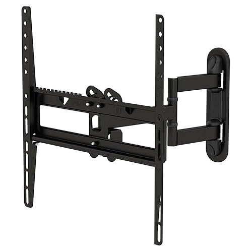 AVF Full Motion Long Extension TV Wall Mount for Most 25" to 55" in Black
