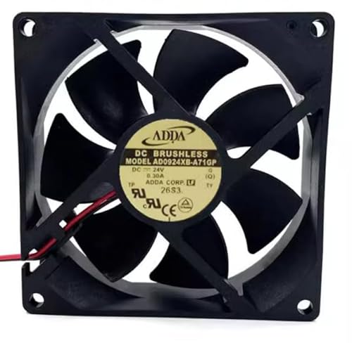 for AD0924XB-A71GP DC24V 0.30A 9CM 2-Wire Inverter Cooling Fan