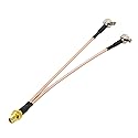 Bingfu 4G LTE Antenna Adapter Splitter SMA Female to Dual TS9 Connector Coaxial Pigtail Cable 6 inch 15cm Compatible with 4G LTE Mobile Hotspot MiFi