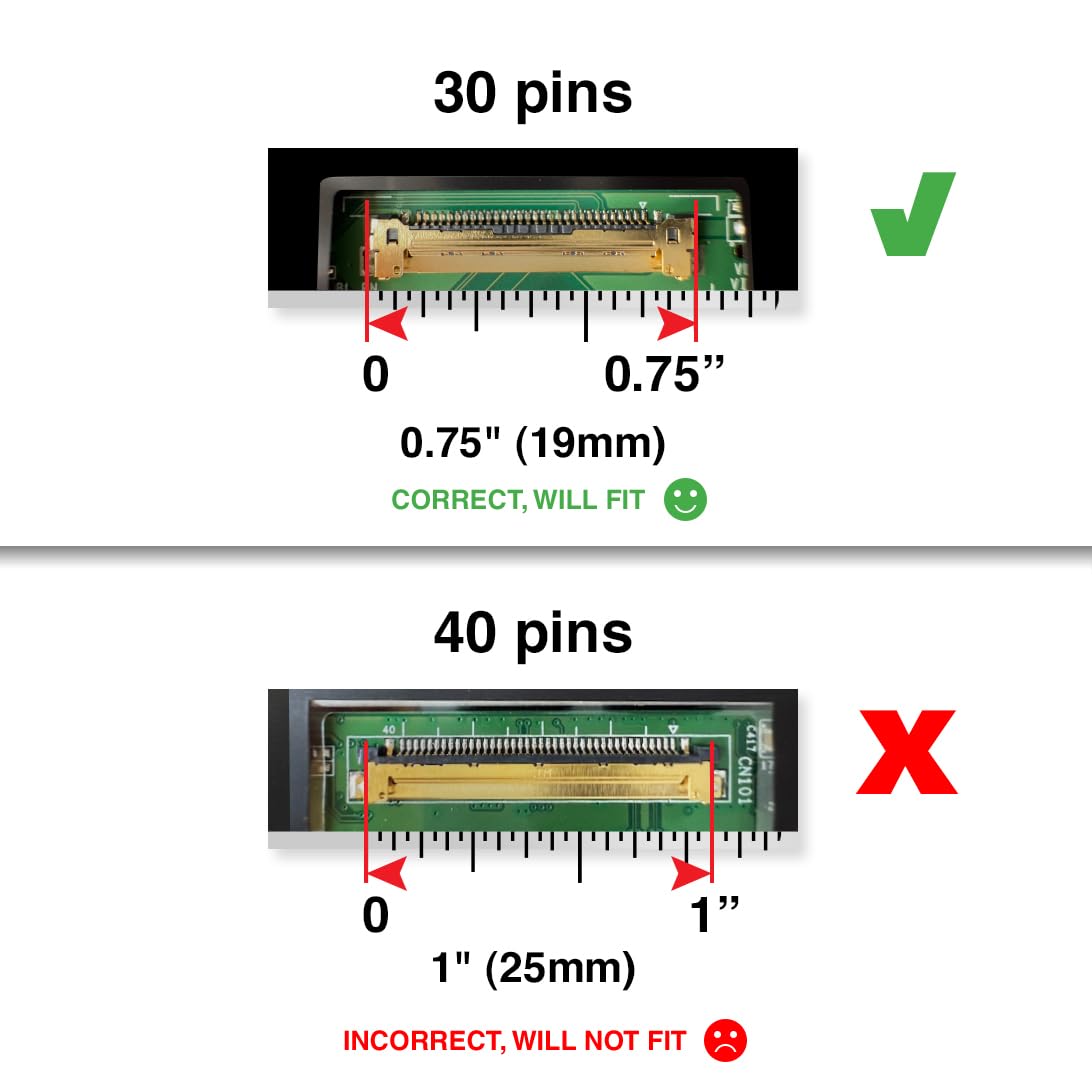 LCDBros Replacement Screen for B156HTN06.1 30 Pins FHD 1920x1080 LCD LED Display with Tools & Tape