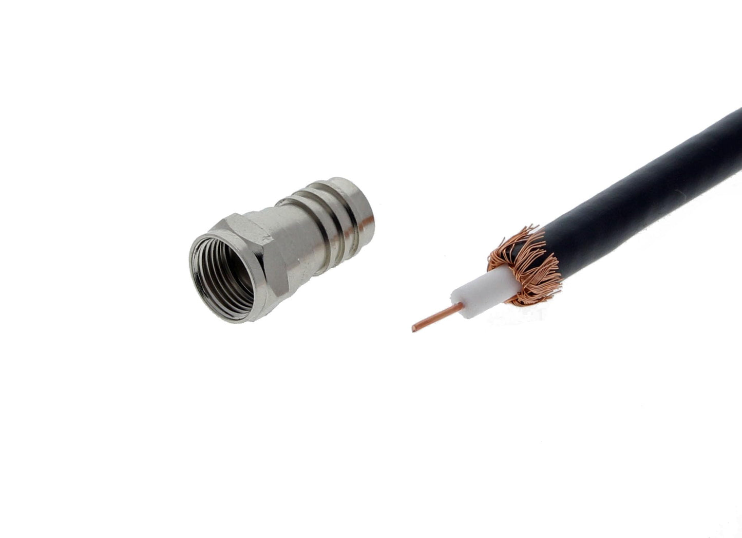 IDEAL INDUSTRIES INC. 85-036 RG-59 F Hex Crimp Connector, (10/Card)