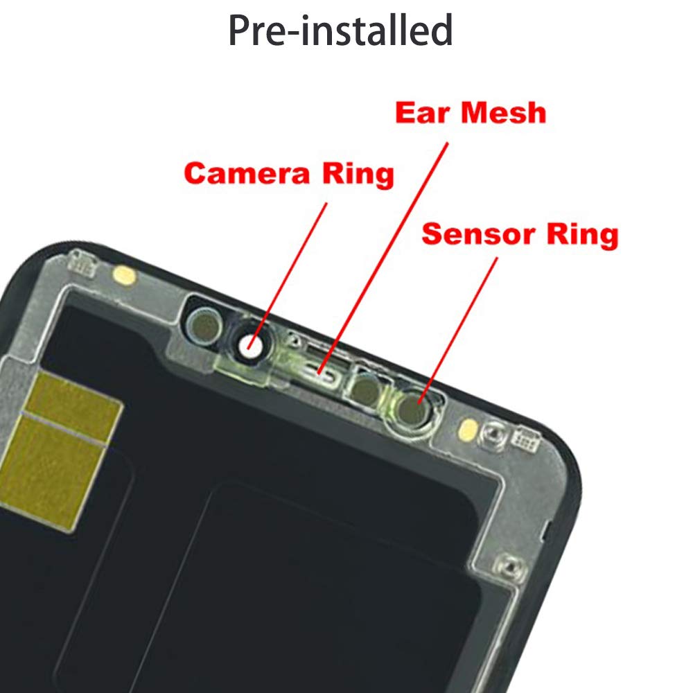 for iPhone 11 Pro Max Screen Replacement 6.5 inch LCD Display 3D Touch Digitizer Frame Assembly Full Repair Kit with Repair Tools, Screen Protector