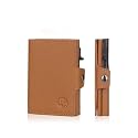 Red Shamrock RFID Blocking Pop Up Wallet for Men & Women - Microfiber Leather Trifold Credit Card Holder with Instant Card Ejector and Internal Cash