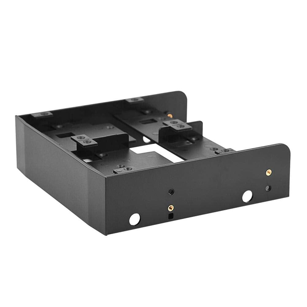 Serounder 5.25" to 2.5" / 3.5" Floppy-Drive Bracket, 2.5" / 3.5" HDD/SSD to 5.25" Floppy-Drive Bay Computer Mounting Bracket