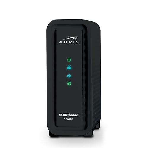 ARRIS (SB6183) -Cable Modem - Fast DOCSIS 3.0 16x4 Gigabit, [Check with your provider for compatibility], 1 Gbps Port, 400 Mbps Max Internet Speed, 2