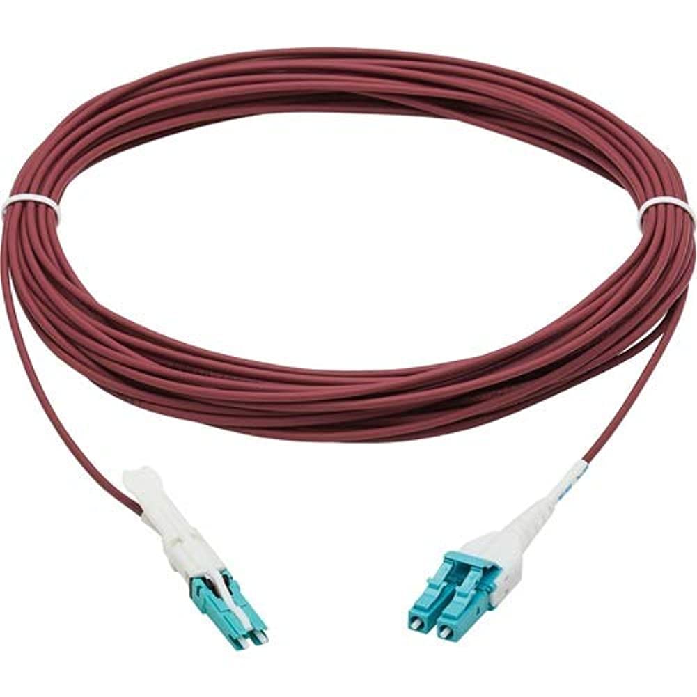 TRIPP LITE 400G Fiber Optic Cable, Duplex Multimode 50/125 OM4 Fiber, CS-PC/LC-PC (M/M), LSZH Jacket, 10m, Magenta (N822L-10M-MG)