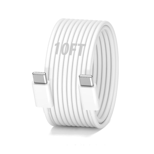 UIIZIBVKJZ 10FT USB C to USB C Cable 60W, Type C Charger Cable Fast Charging USBC Cord for iPhone 17 16 15 Pro Max Plus iPad Pro Air Mini MacBook