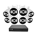 Swann AdvancedX Wired NVR 4K Security Camera System, 8 Channels, 8 PoE Cameras Outdoor, 1TB HDD Storage, Color Night Vision, Smart AI Video