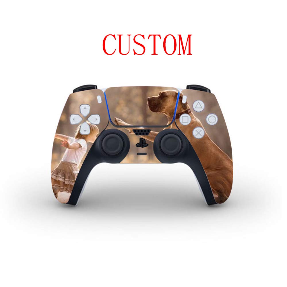 Custom Vinyl Skin Sticker Decal Cover for PS5 PlayStation Controller with Your Own Picture