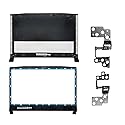 Laptop LCD Top Back Rear and Front Bezel Cover Case Comptible for MSI Katana GF66 11UE 11UG MS-1581 MS-1582 307581a222 307581b211 with Shaft Hinges