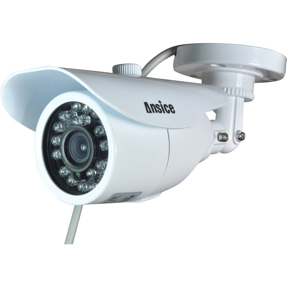 ansice Bullet Analog Security Camera CCTV 1000TVL Wide Angle 2.8mm Fixed Lens CMOS with IR-Cut Home Surveillance Outdoor IR Bullet Day Night 24