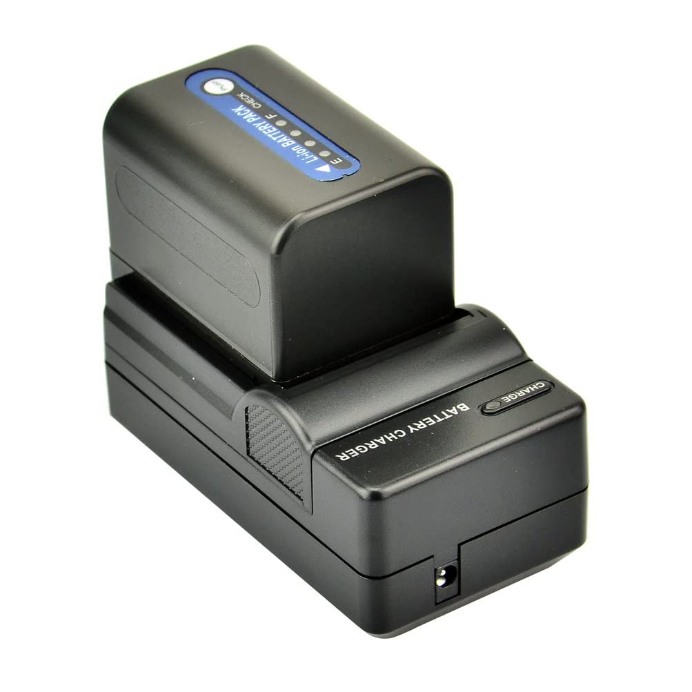 DSTE® NP-QM71D Battery + Charger DC01 for Sony NP-QM70 NP-QM71 NP-QM71D and Sony CCD-TRV107 CCD-TRV108 CCD-TRV118 CCD-TRV138 CCD-TRV150 CCD-TRV228