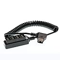 Eonvic Male D-tap to 4-Port Female D-Tap P-Tap Hub Adapter Splitter Power Cable for ARRI RED Cameras (Coiled Cable)