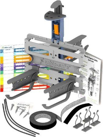 Electriduct Cable-Safe Under Desk Wire Manager Computer Cord Organizer Cable Management Solution