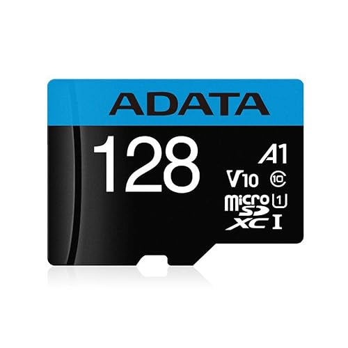 ADATA AUSDX128GUICL10A1-RA1 ADATA 128GB Premier microSDXC UHS-I/Class 10 V10 A1 Memory Card with SD Adapter