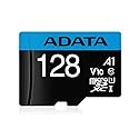 ADATA AUSDX128GUICL10A1-RA1 ADATA 128GB Premier microSDXC UHS-I/Class 10 V10 A1 Memory Card with SD Adapter