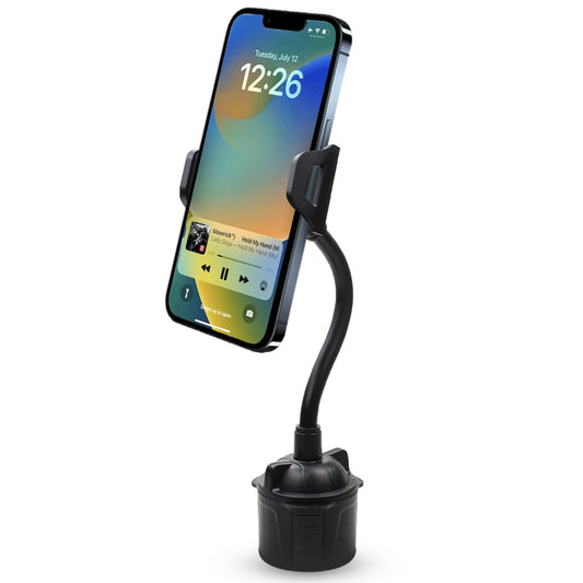 CIAO TECH Cup Holder Phone Mount for Car - Cup Holder Phone Holder with Adjustable Gooseneck - Universal Phone Cup Holder for Car Stable & Durable