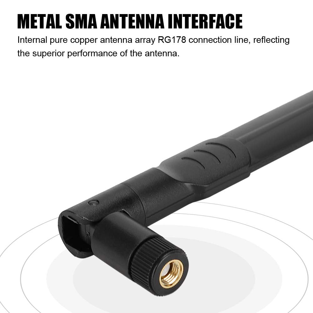 ASHATA Dual Band 2.4GHz 5GHz 8dBi SMA Antenna Directional for Router RTAC68U EX6200 AC15 AC68U RTAC88U AC88U AC3200 AC66U Network Card