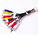 gtpartes Dual XDCPA10BT for Pre-Amp Video AV Input and Output Camera Cable 18 Pin Connector Plug and Play Replacement Connectors