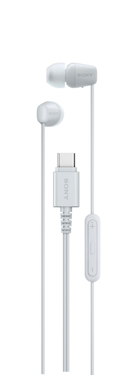 Sony IER-EX15C USB-C Plug, Wired in-Ear Headphones for iPhone and Android Phones, with Built-in Multi-Function Button, Volume and Mic Control