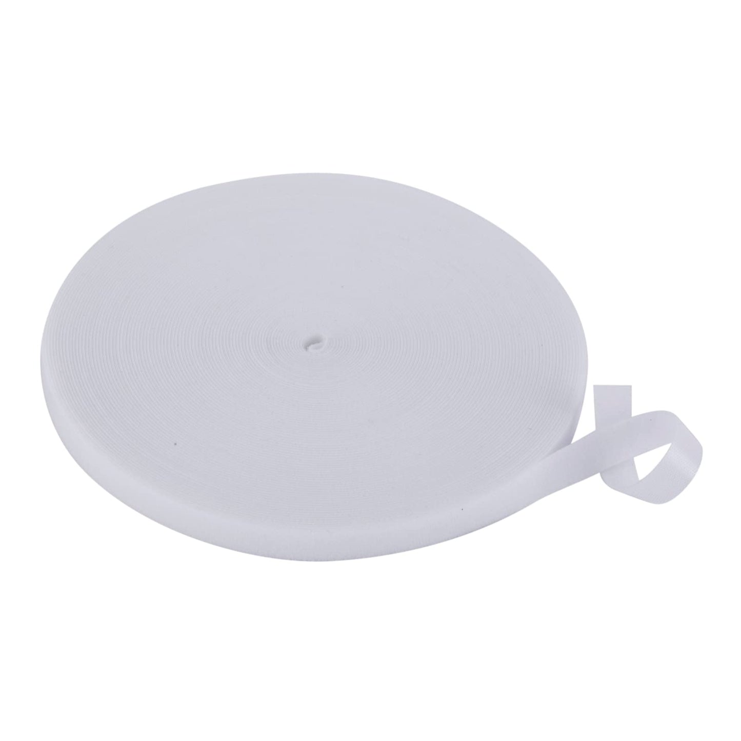 XINYIBO 1/2 Inch Reusable fastening Cable Ties Double Sided Hook and Loop tape Cable Management Tape (White 25 Yards)