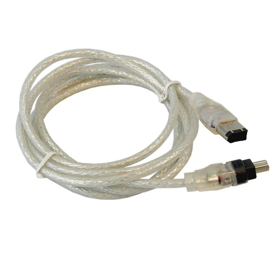 HQRP IEEE 1394 4pin to 6pin Cable Cord Compatible with Sony DCR-TRV350 DCR-TRV360 DCR-TRV38 Camcorder