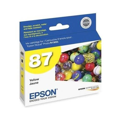 Epson T087420 OEM Ink - (87) Stylus Photo R1900 Yellow Ink (915 Yield) OEM