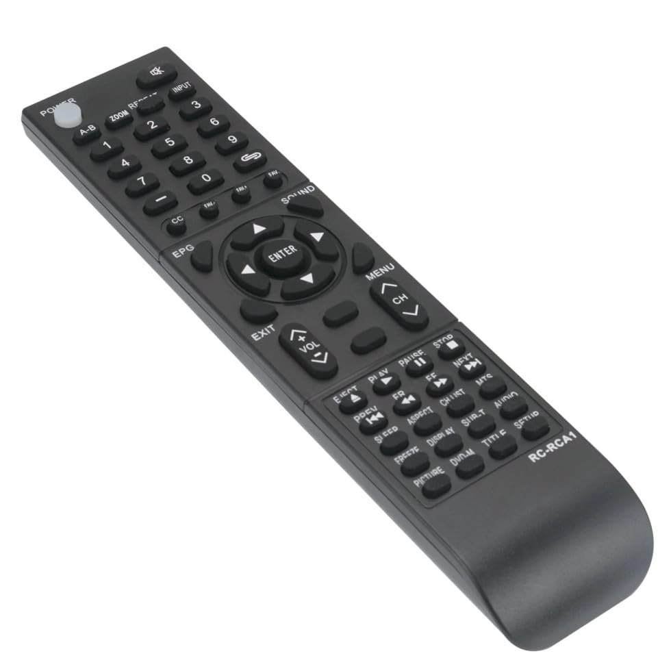 RC-RCA1 Remote Control for RCA TV Remote, Used in The Living Room or Room, No Programming or Pairing Needed, Replacement TV Remote Compatible Models