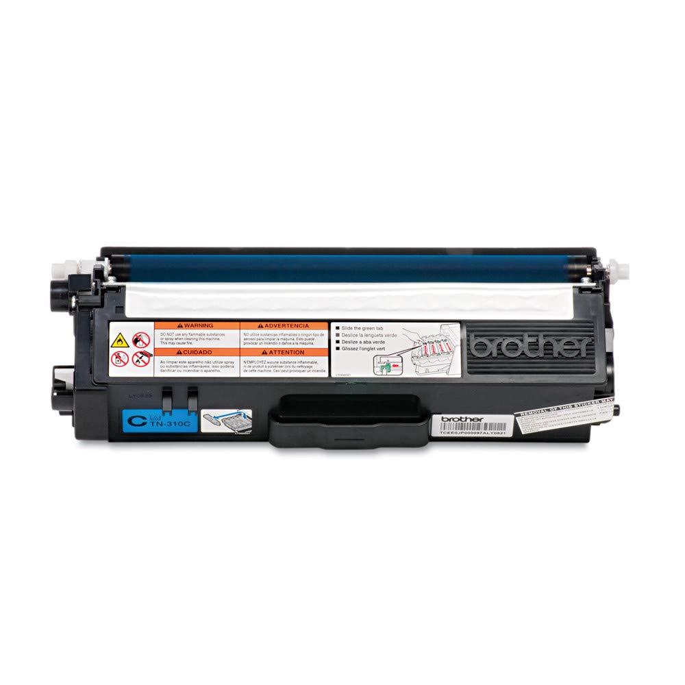 Brotheramp;reg; - TN310C (TN-310C) Toner, 1,500 Page-Yield, Cyan - Sold As 1 Each - Creates documents and presentations with Ease.
